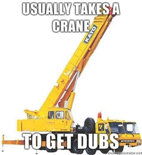 Image 113105 Usually Takes A Crane Know Your Meme