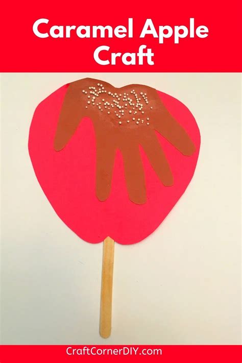 Cute Caramel Apple Craft For Kids Craft Corner Diy Fall Crafts For