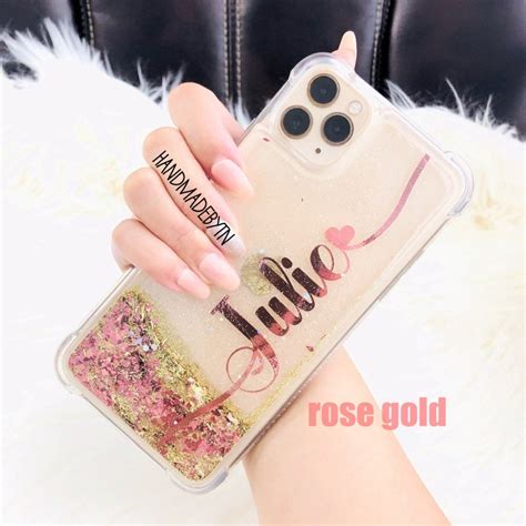 Rose Gold Glitter Iphone 11 Pro Max Case Iphone 11 Pro Case Etsy