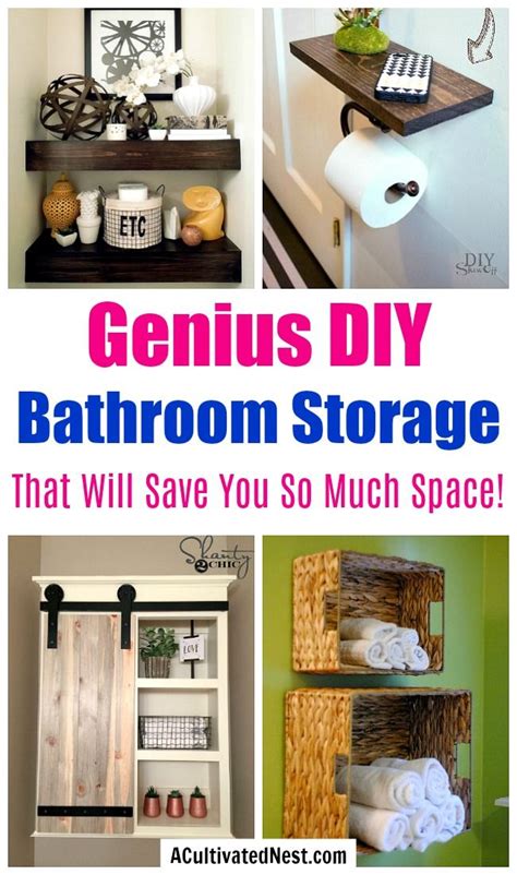 Diy Bathroom Storage Solutions Everything Bathroom