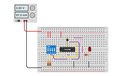 Circuit Design Or Gate Using Nand Gate 7400 Ic Tinkercad