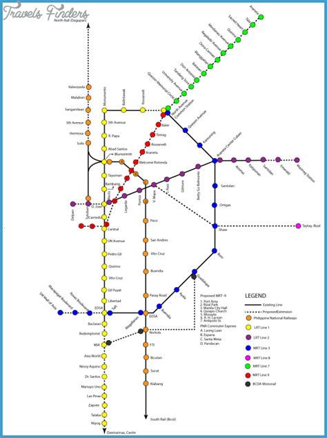 Manila Subway Map Travelsfinderscom