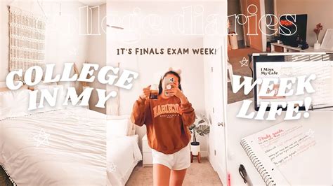 College Week In My Life Finals Week Study With Me Taking Exams