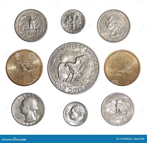 Collection Of Circulating Coins Of The Usa Change Coins Of America