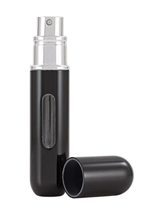Flo Fragrance Atomizer Refillable Travel Perfume Bottle Black Ebay