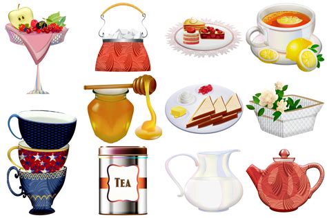 High Tea Party Clip Art By Me And Ameliè Thehungryjpeg