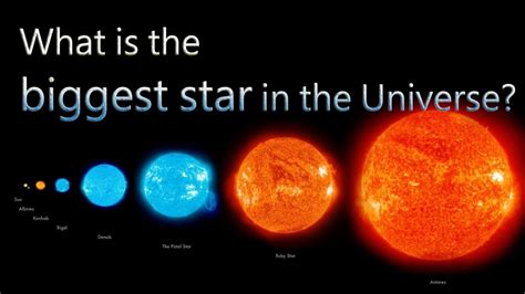 Top Ten Biggest Stars In The Universe Biggest Stars Of The Universe