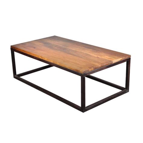 10% coupon applied at checkout. Iron Mango Wood 52" Long Industrial Coffee Table