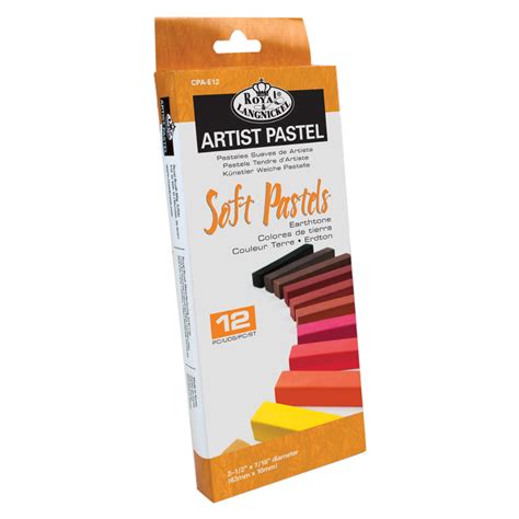 Royal And Langnickel Earthtone Soft Pastel 12 Color Set Iartsupplies