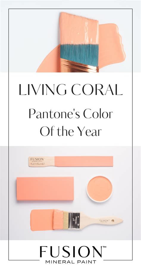 Pantone Color Of The Year 2019 Living Coral • Fusion™ Mineral Paint