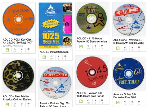 Revisit The 90s With A Collection Of Aol Cds