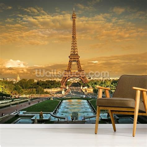 Eiffel Tower Paris Wallpaper Mural Wallsauce Uk