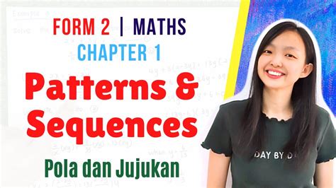 Form Maths Chapter Patterns And Sequences Pola Dan Jujukan