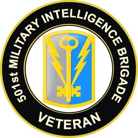 Us Army 501st Military Intelligence Brigade Veteran Sticker Decal