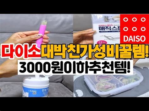 다이소 3000원 이하 추천템 다이소가면 꼭 사세요 다이소꿀템 다이소 살림템 추천 다이소 생활용품 꿀템