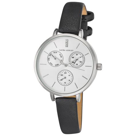 Morningsave Laura Ashley Chrono Dial Watch With Pu Vegan Leather Strap