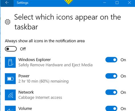 Wifi Icon Was Removed From Hidden Icons Menu System Tray After Latest