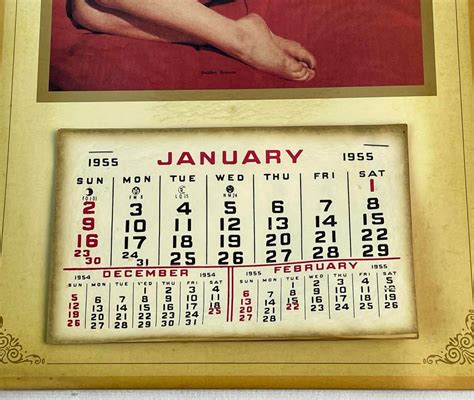 Lot Vintage 1955 Marilyn Monroe Nude Risqué Golden Dreams Calendar Complete