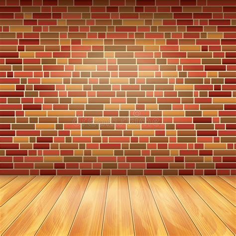 Free download hd & 4k quality wide selection. Brick Wall And Wood Floor, Vector Background Stock Vector ...