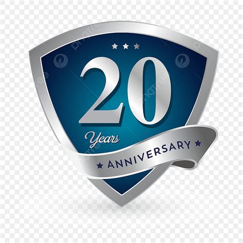 20th Anniversary Vector Hd Images 20th Anniversary Badge Logo Icon