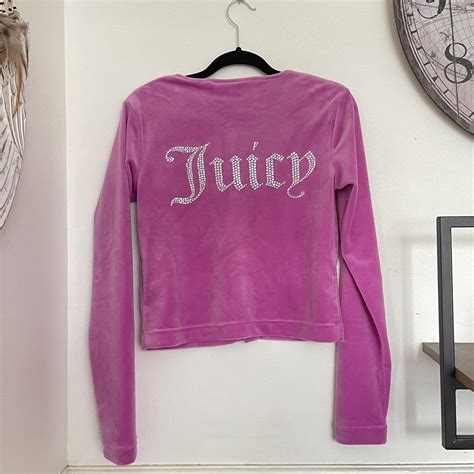 Juicy Couture X Urban Outfitters Pink Velour Button Depop