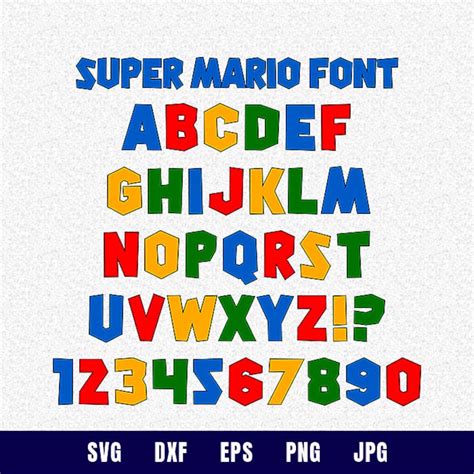 Modern Mario Font Free Download Free Font New Super Mario Font U By