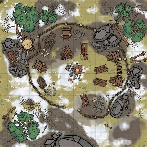 A Bandit Camp I Have Been Working On Rdungeondraft