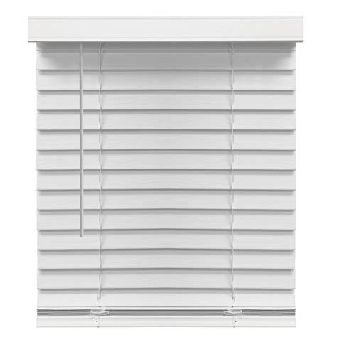 2 Inch Cordless Faux Wood Blinds White45width X 64lengthlight