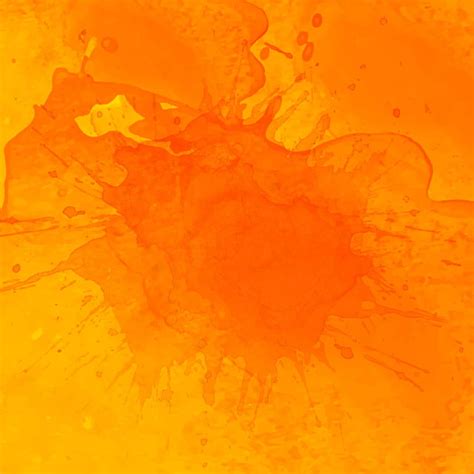 Abstract Orange Splash Watercolor Background Vector Abstract