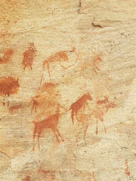 Hd Wallpaper Rock Art Painting Africa Ancient Stone Bushman Old