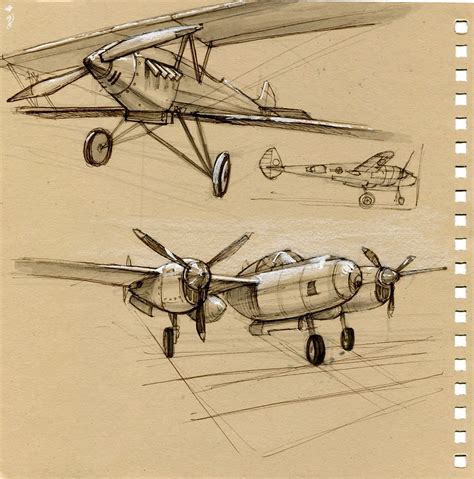 Plane Sketches Jchanarts