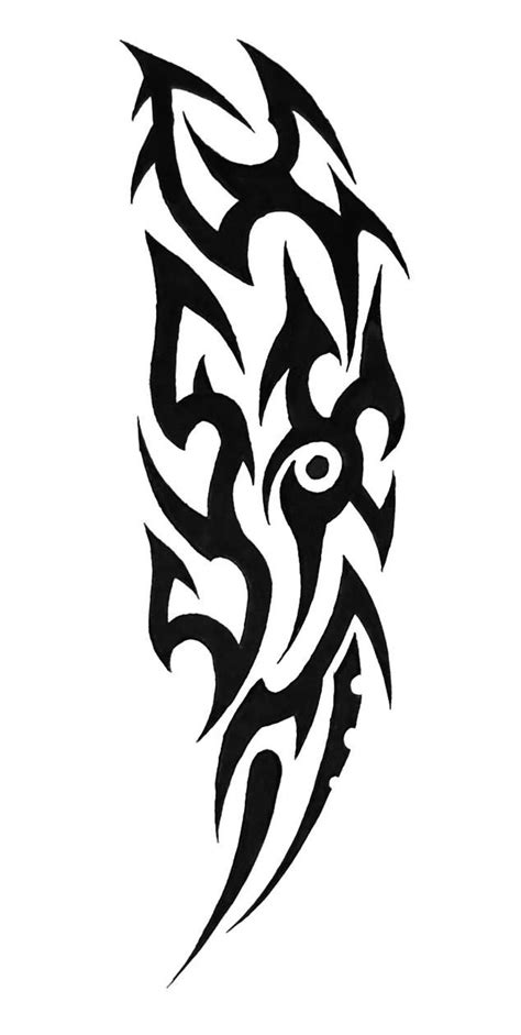 Stylish Black Tribal Tattoos Design
