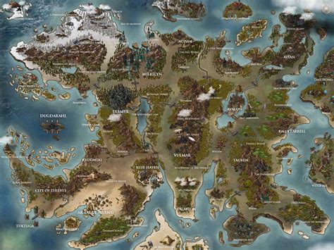 Draft 2 Of World Map Inkarnate Gambaran