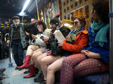 New York City No Pants Subway Ride Legs Bared Around The World