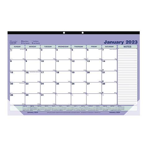 Monthly Desk Pad Calendar 2023