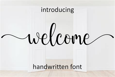 Welcome Font By Hardiboy Design · Creative Fabrica