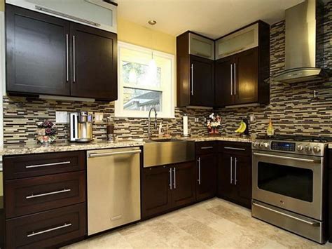 amazing kitchen design  brown wood cabinet designs dwell  decor