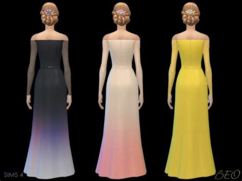 Pin By Vanessa Trotter On The Sims 4 Cc Strapless Dress Formal Maxis