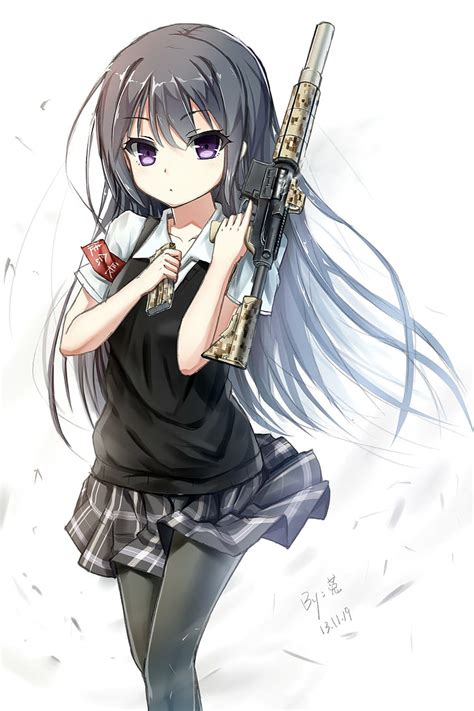 3840x2160px Free Download Hd Wallpaper Anime Anime Girls Gun