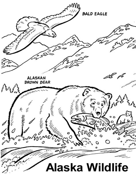 Alaska Coloring Pages Coloring Home
