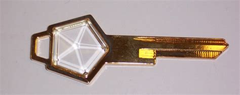 Nos Mopar 1981 1983 Imperial Crystal Key Blank Gold Finish 4271220