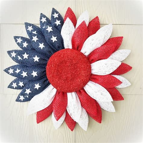 American Flag Wreath Etsy