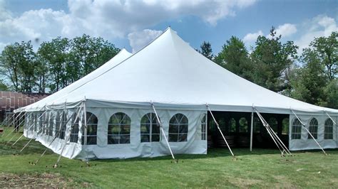 View Of 60 X 90 Genesis Rope And Pole Tent In Wedding In Wellman