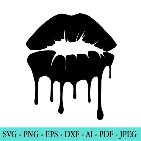 Silhouette Lips Svg Png Blm Svg Png Svg Files For Cricut Silhouette Cut File Dope Lips