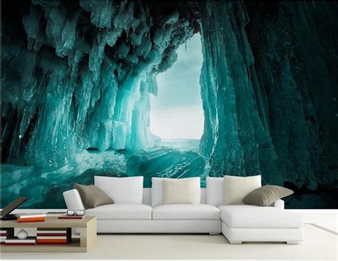 3d Wallpaper Photo Wallpaper Custom Mural Living Room Ice