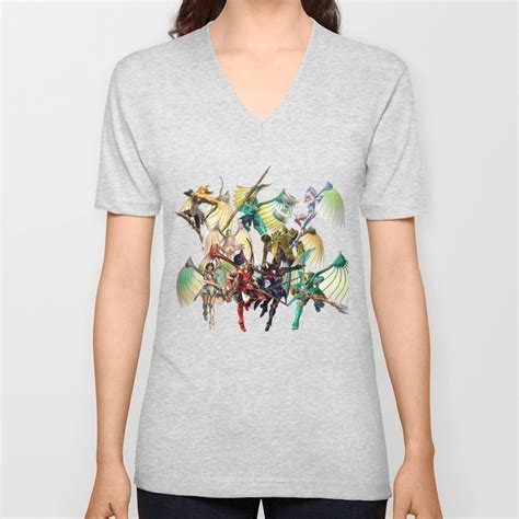 Legend Of Dragoon Dragoons V Neck T Shirt By Caindoglover Society6