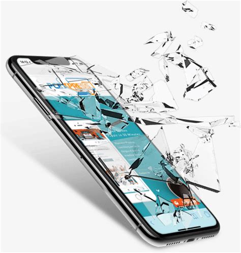 Broken Iphone Png Iphone X Repair Screen Transparent Png