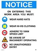 Notice Work Area Safety Rules Segno Visual Safety Solutions