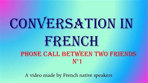 French Conversation 4 Youtube
