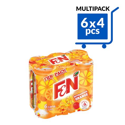 Fandn Flavoured Can Drink Outrageous Orange Ntuc Fairprice